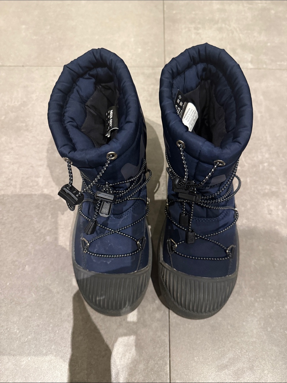Moon Boot Kids Navy Blue Insulated Snow Boots